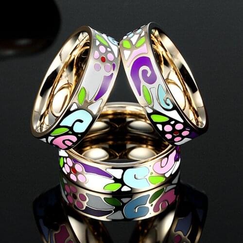 Nicely Enamel Stainless Steel Flowers Scarf Pins for Women Party Gifts Brooches Bijuteriras Fashion Women Broches