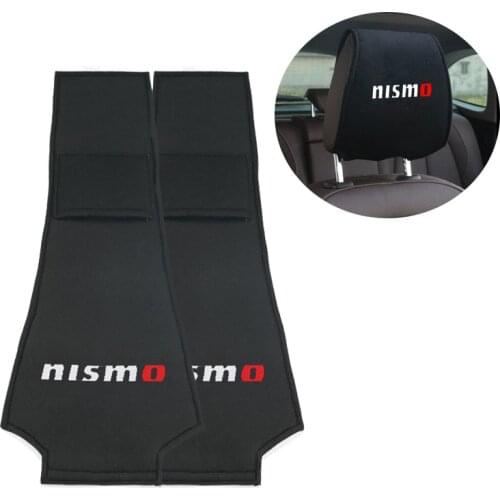 For Nissan nismo Car Headrest Covers Travel Neck Support Holder Covers