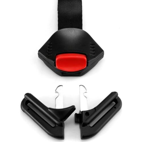 Black Car Baby Safety Seat Clip Fixed Lock Buckle Safe Belt Strap Child Clip Buckle Latch Car Seat Strap Belt Strong