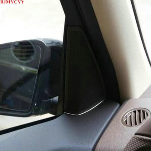 BJMYCYY 2PCS/SET ABS decorative strip of car front tweeter for Mercedes Benz GLK GLK260 GLK300 GLK350