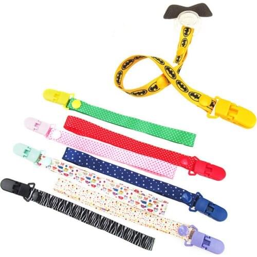 Baby Pacifier Clip Pacifier Chain Kawai Printing Cartoons Clip Nipple Holder for Baby Child Soother Holder Nipple anti-drop clip