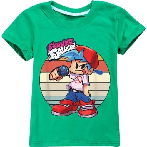 New Friday Night Funkin Kids T-Shirt Print Girls Funny Clothes Boys Costume Children 2022 Summer Tops Kids Clothes Baby Tshirts