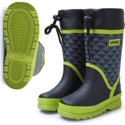 Children water sport shoes Waterproof rubber high boots Boys Girls Wading Farm Garden Mud Sea Reef Fishing Waders shore Non-slip