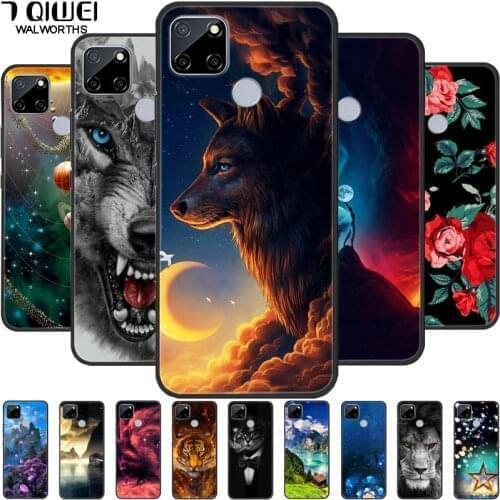For Realme Narzo 30A Case 6.5'' Silicone Soft TPU Back Cases for Realme Narzo 30A Cover Wolf Narzo30A Global Shockproof Coque