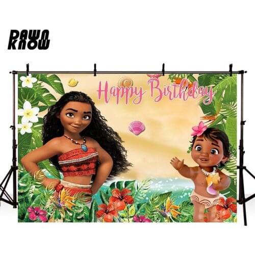 DAWNKNOW Cartoon Flower Girl Photography Background Backdrop Kids Photocall Shoot Children Photo Studio Props Customize lv2182