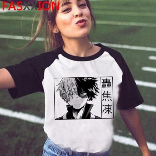 Boku No Hero Academia Himiko Toga t shirt male couple clothes grunge harajuku kawaii aesthetic top tees white t shirt