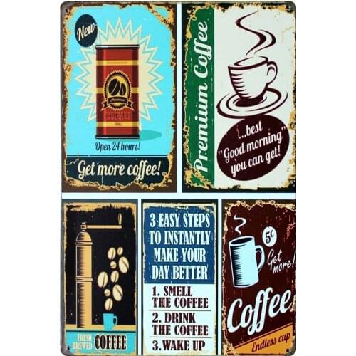 [ Mike86 ] Cafe Metal Signs Gift PUB Wall art Plaque Vintage Poster Decor AA-156 Mix order 20*30 CM