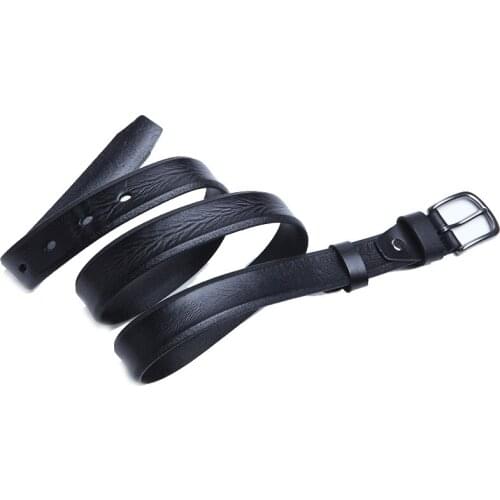 2021 Hot Brand Handmade Mens Leather Belts Wholesale Slim Leisure Jeans Belt 2.7