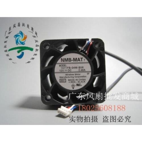 NMB 1511FB-04W-B56 38*38*28 3.8CM 12V 0.46A 4 wire server fan