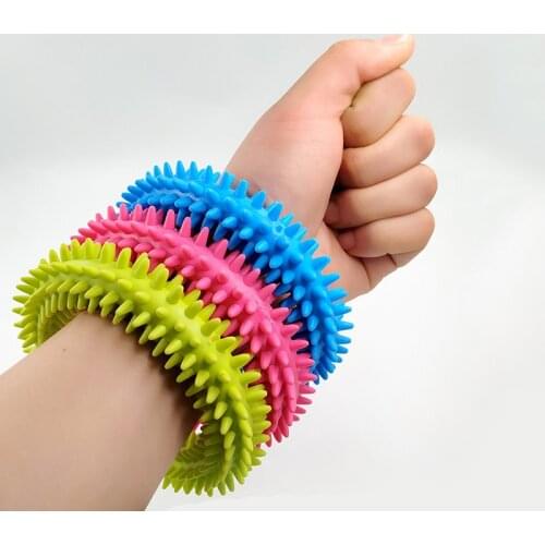 New Spiky Sensory Tactile Ring Children Autism Therapy Massage Bracelet Fidget Adult Sensory Toys Reduce Stress Children Gifts