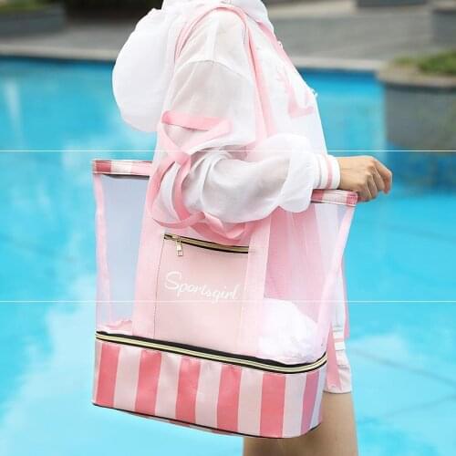 Beach Bag Summer Waterproof Bags for Beach Handbag Backpack Big Dry Wet Separation Swimming Accessories Sports Womens Bags Y001