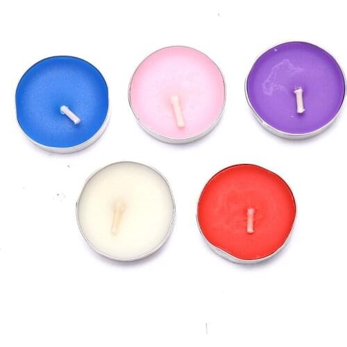 Propose Confession Birthday Smokeless Aromatherapy Tea Wax 10/Box Paper Box Small Candle Pendulum Party Round Candle outdoor