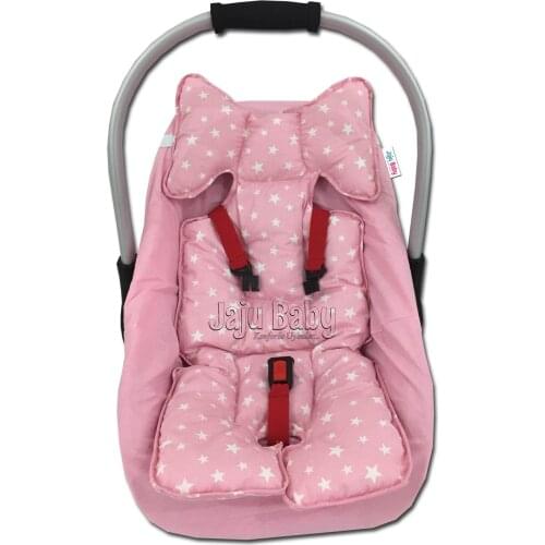 Jaju Baby Pink Stars Car Seat Cushion - Stroller Cushion