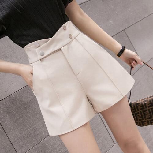 Women 2021 Summer Fashion Shorts Female Thin High Waist Shorts Solid Short Femme Elegant Office Suit Shorts Chic Shorts R112