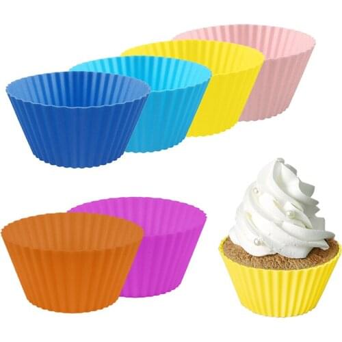 Silicone Cake Cup Cupcake Mold Egg Tart Mould Muffin Chocolate Cupcake Liner Baking Cup Cookie Mold Bakeware Kitchen Cake Tools