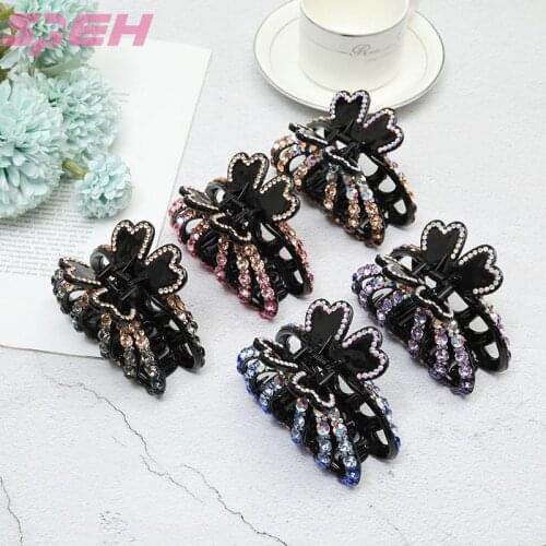 Duckbill clip flower bath wash face South Korea back of head elegant curl hair large three tooth grab clip adult hairpin hair