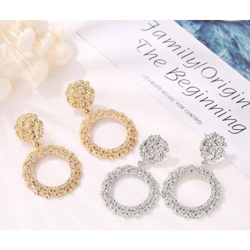 WOOQW Women's Gold Earrings