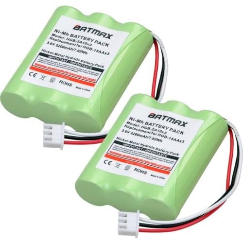 2Pcs 2200mAh HGB-2A10x3 HGB2A10x3 Battery for HUAWEI 5623 Desk Fixed Wireless Phone ETS3125i E5172 ETS5623 2222+515H E5172s-515