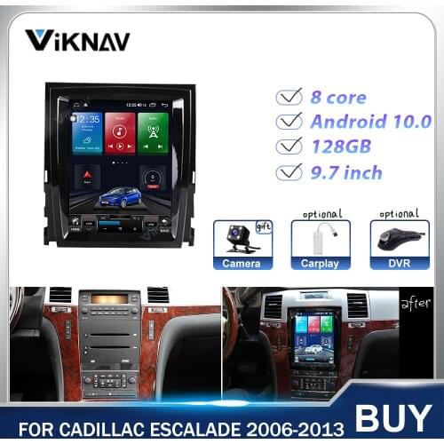 9.7 Inch Android Vertical Screen Car Radio GPS Navi Heat Unit for Cadillac Escalade 2006-2013 Car Multimedia Player Stereo