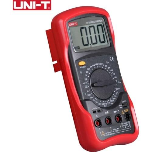 UNI-T UT52 LCD Digital Multimeter AC DC Voltmeter Amp Ohm Capacitance Tester AC/DC 20A