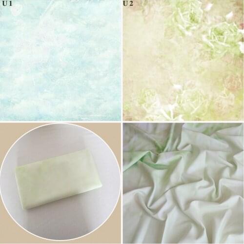 Newborn Wrikle free Fabric props backdrop Baby wooden floor photo background Floral Pattern Photo Layer