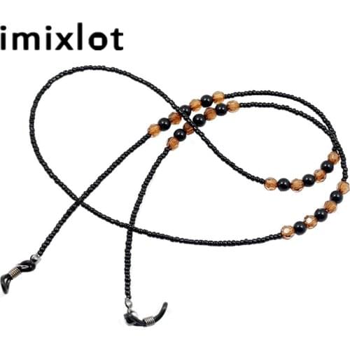 Imixlot Trendy Reading Glasses Chain for Women Handmade Beaded Eyeglass Lanyard Hold Strap Acrylic Anti-slip Eyewear Retainer