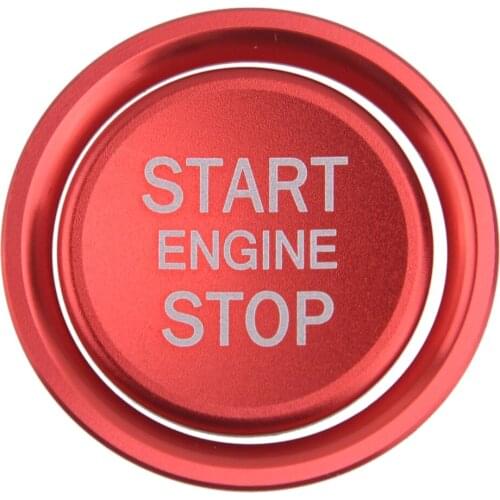 Red Aluminum Alloy Car Engine Start Stop Push Switch Button Cover Ring Trim Styling Fit For VW Golf 7 MK7 Jetta CC Arteon