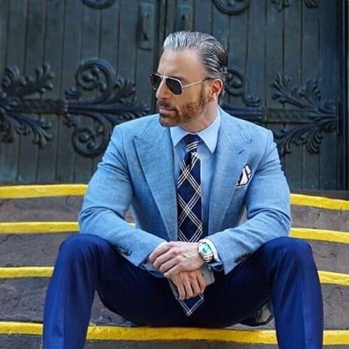 Men Suits Slim Fit Jacket Pants Italian Mens Wedding Prom Dinner Party Suits 2 Pieces Groom Tuxedos blazer masculino Custom Made