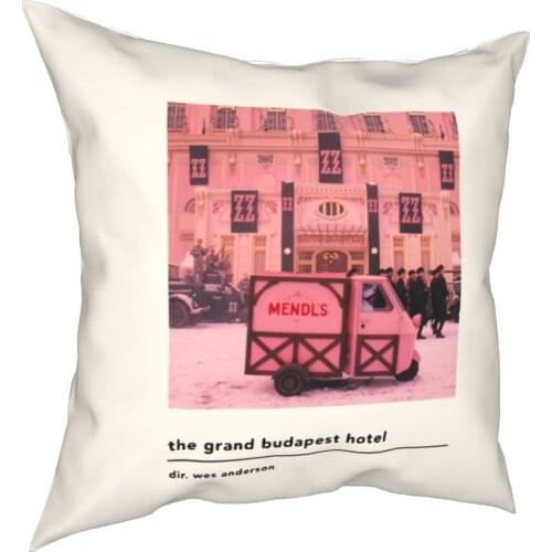 Minimalist The Grand Budapest Hotel Pillow Cases Wes Anderson Movie Cushion Cover Custom Decor Pillowcover for Car 40x40cm