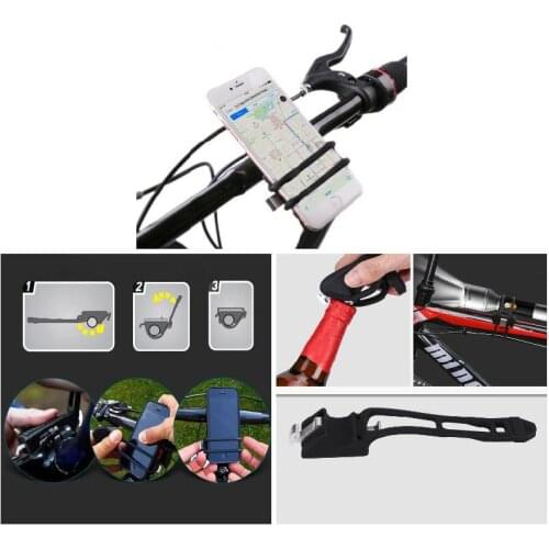 Portable Bike Phone Holder Silicone Handlebar Phone Stand for Motorbike NK-Shopping