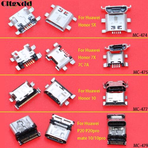 Cltgxdd 1~100pcs 5pin Micro USB jack socket USB connector charging port for Huawei P20 PRO Mate 10 10pro Honor 10 5X 7X 7C 7A