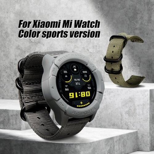 22mm universal nylon strap band for Xiaomi Mi Watch Color Sports Version Huawei GT2 GT2 Pro Honor Magic 2 gs pro Smart Watch