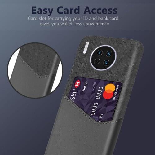 Luxury Cloth Leather Card Phone Case For Huawei Mate 30 20 10 X Pro Lite Honor 20 10 9 Ultra-thin Wallet Protection Cover Coque