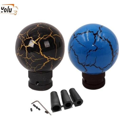 YOLU Resin Black Ball Car Gear Stick Shift Lever Knob Universal for Peugeot VW Nissan Manual Transmission Gear Shift Knob