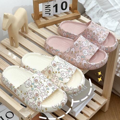 Women Soft Slides Womans Sandals 2021 Summer Carton Comfortable Slippers Women Man Flat Beach Slippers Slides EVA Shoes Women