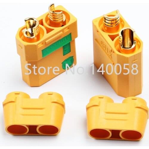 Amass XT90 plug XT90H XT90S plug connector male and female plug with sheath fireproof plug for RC hobby model lithium battery