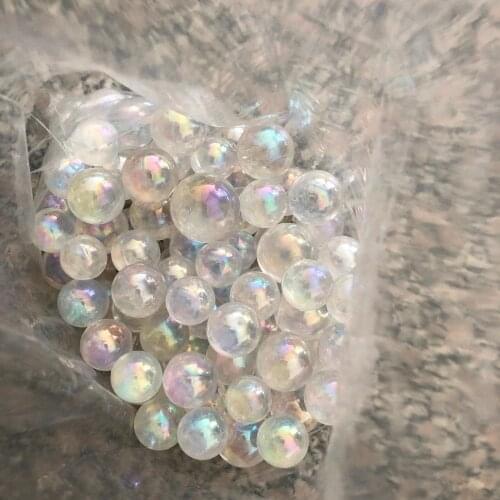 200g Halo quartz ball titanium heals in crystal ball seed
