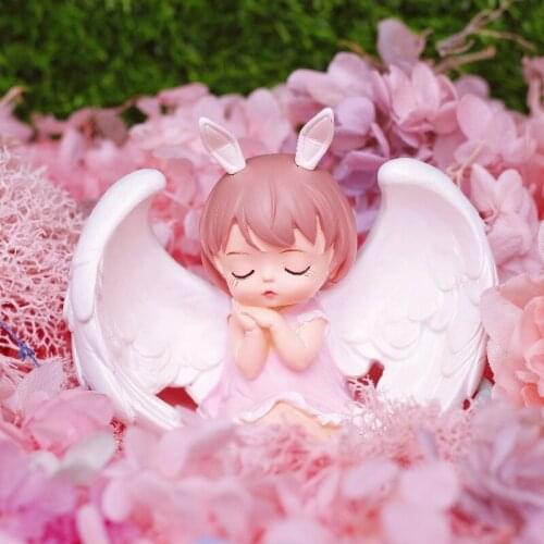 Girls bedroom decorations ins Anne baby cake decoration resin decoration student gifts home crafts angel cabochon