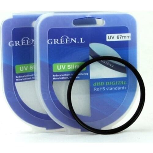 Green L Super slim mc uv filter camera lens protector filter 49/52/55/58/62/67/72/77/82mm for canon 750d 600d 50d nikon d7100 d3