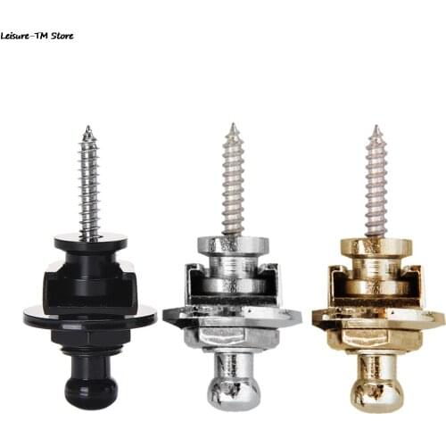 2 Pcs Guitar Strap Lock Botton Schaller Style Straplocks Electric Acoustic Guitar Bass Strap Locks