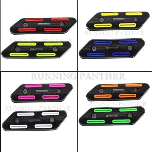 Motorcycle Carbon Fiber Exhaust Muffler Pipe Protection Heat Shield Cover Guard