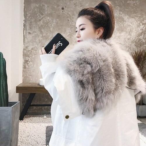 Real Fur Coat Women Fox Fur Coat Women Clothes 2020 Real Fur Parka Warm Winter Coat Womens Clothing Manteau Femme BL-018 YY1068