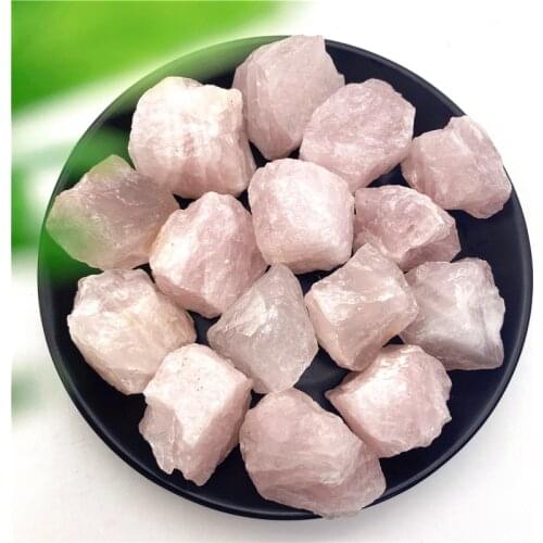 1PC Natural Rose Quartz Raw Crystals Irregular Ore Mineral Fish Tank Collection Healing Quartz Home Decor Rock Mineral Specimen