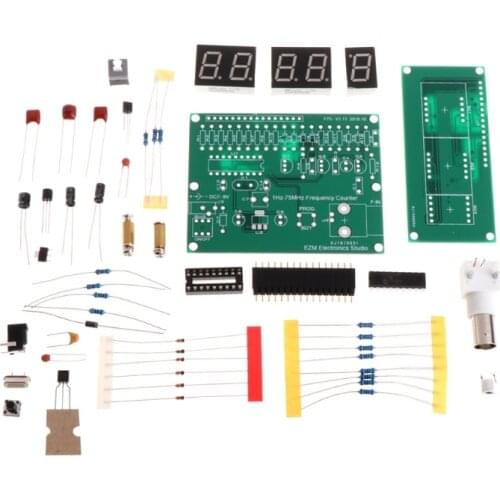 1Hz-75MHz Frequency Counter 7V-9V 50mA DIY Kit Cymometer Module Tester Meter L15