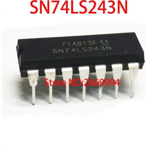 5PCS /50PCS /100PCS SN74LS243N M74LS243P SN74LS243N 74LS243 HD74LS243P DIP-14