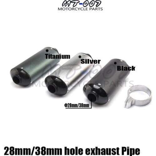 28mm/38mm Aluminum Exhaust Muffler For CRF50 Thumpstar SSR 140cc 150cc 160cc Pit Dirt Bike Motorcycle Motocross free shipping