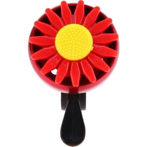 Aluminum Alloy Bicycle Handlebar Bell Chrysanthemum Sunflower Bell Cute Bicycle Bell Red Sunflower Bell