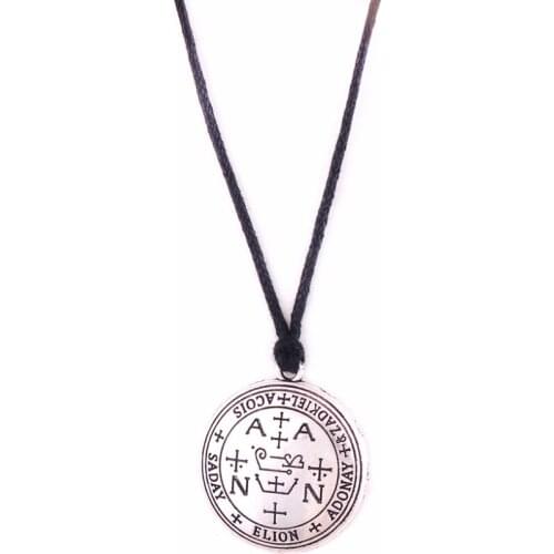 Archangel Zadkiel Talisman Seal of Zadkiel Angelic Pendant adjustable rope necklace