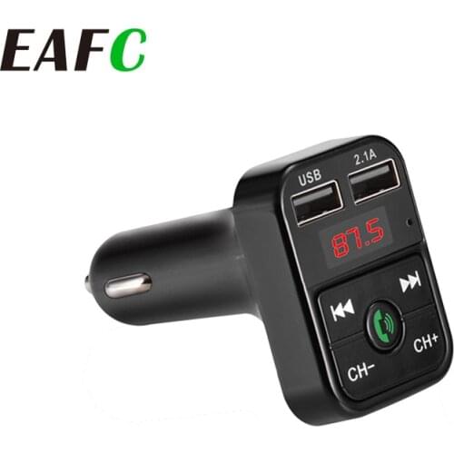 Car Kit Handsfree Wireless Bluetooth FM Transmitter LCD MP3 Player USB Charger 2.1A Car Accessories Handsfree Auto FM Modulator