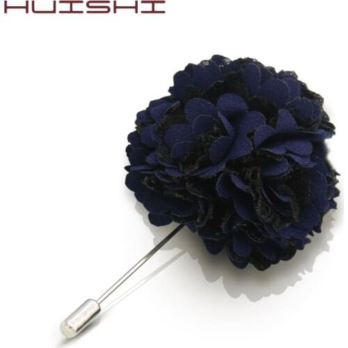 HUISHI Brooches For Women Ladies Cloth Art Fabric Flower Brooches For Men Women Hydrangea Rose Flower Cardigan Shirt Pin Jewelry